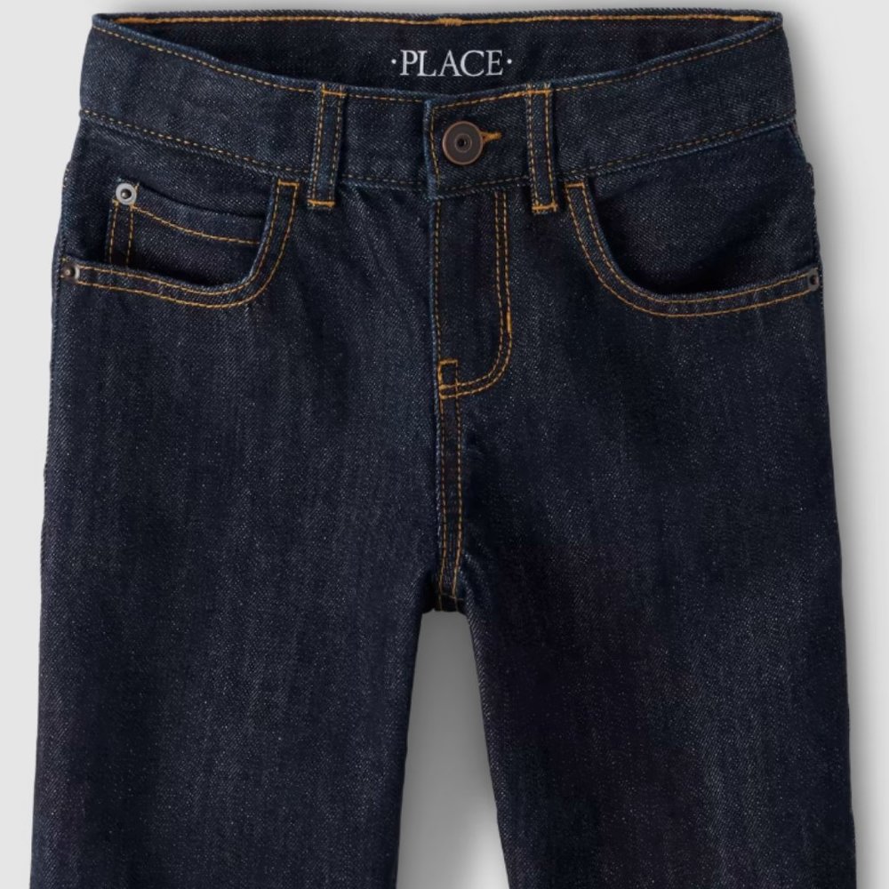 Sz 12 Boys Denim Shorts - Dark Wash NWT